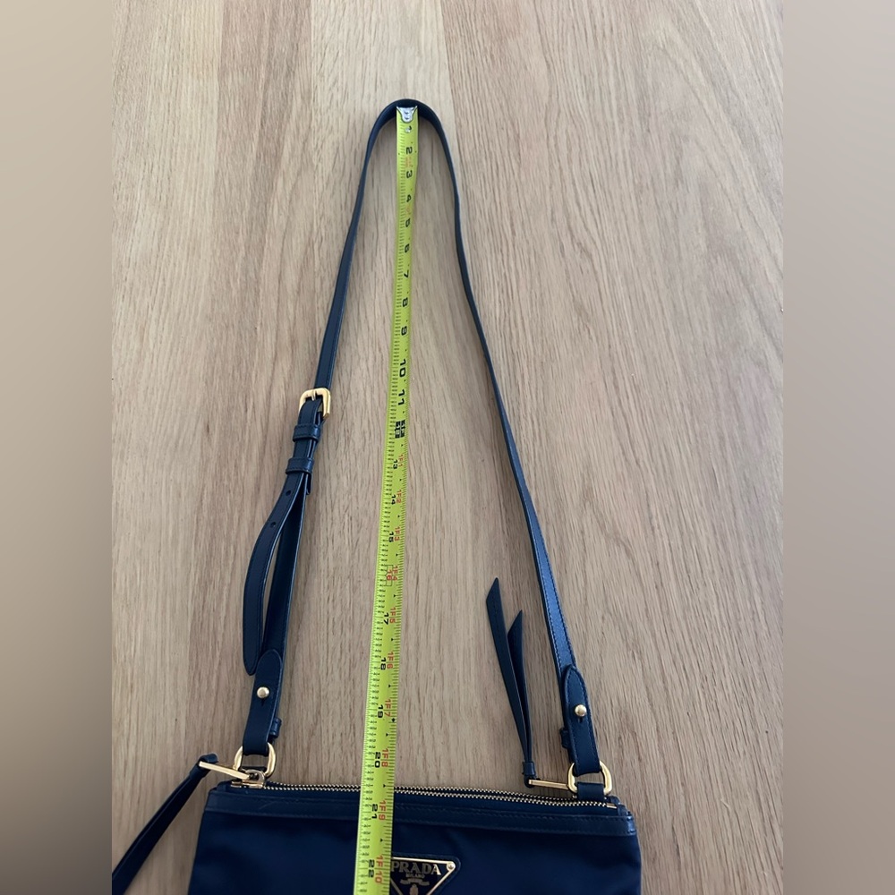 Prada Tessuto Nylon Soft Calf Double Zip crossbody bag - Picture 4 of 16